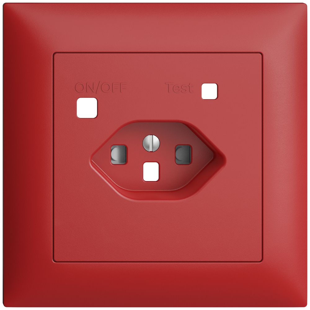 Kit frontale EDIZIOdue per presa FI FMI, T23, shutter, berry