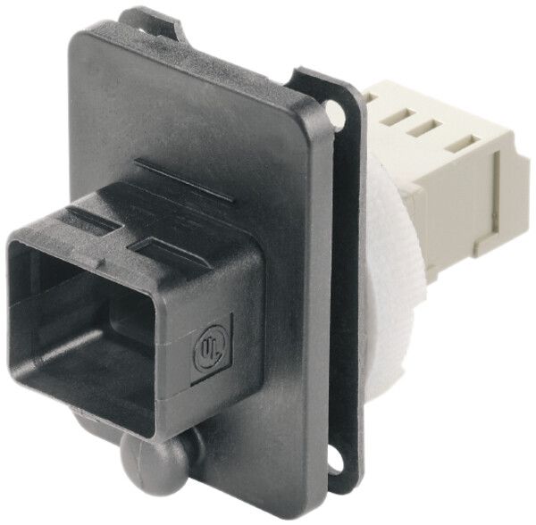 Flansch-Set Weidmüller V4 PushPull mit Einsatz LC Duplex-Kupplung, MM