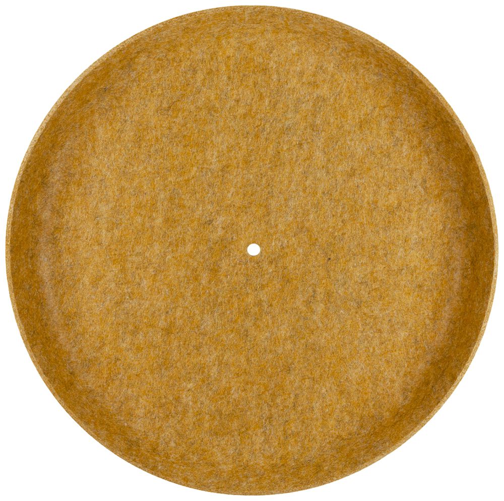 Leuchtenschirm SLV GRIP FLAT rund gerade Filz Ø500×62mm gelb unifarbig