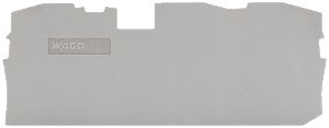 Abschlusswand WAGO TopJob-S grau 3P zu Serie 2010