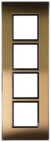UP-Kopfzeile Legrand Arteor 1×4 horizontal 269×92mm Gold Brass