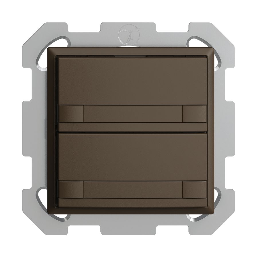 Poussoir KNX RGB ENC EDUE, 250mW, s.LED, papier, 2×poussoir, C.2×T., cof