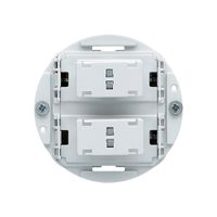 Einsatz Storentaster Hager 250V 6A mit 2 Funktionstasten Steckklemmen