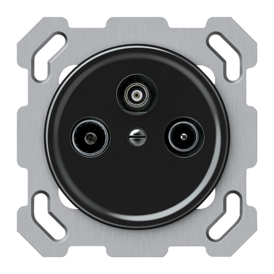 UP-Antennendose TV-R-SAT origin Durchgangsdose 5.5dB schwarz