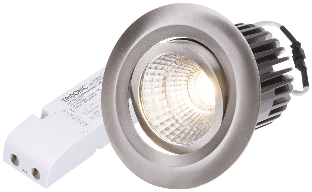 EB-LED-Spot maxLUCE MOVE DALI 10.5W 230V 920lm 3000K Loch-Ø68mm nickel 38°