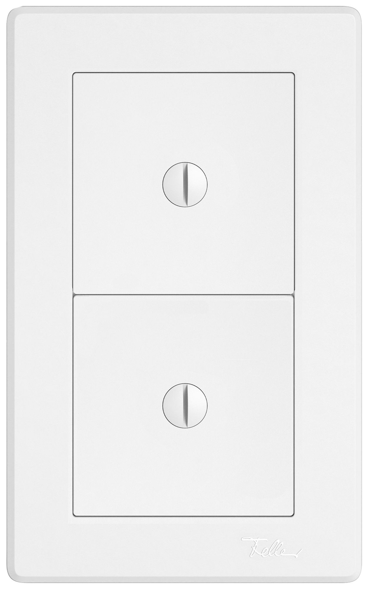 UP-Kombination EDIZIO.liv SNAPFIX® 2×1 156×96mm 2×blind m.Schrauben weiss