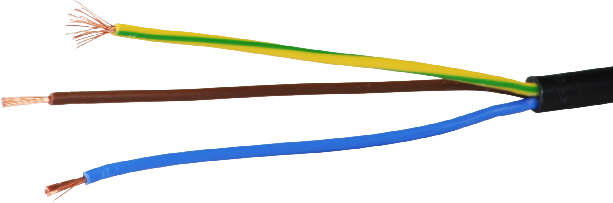 Kabel Td 3×0.75mm² LNPE schwarz Eca