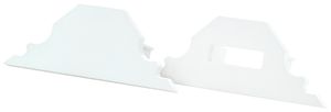 Endkappe SG StripLine 16×42×12mm Kunststoff weiss 2 Stk