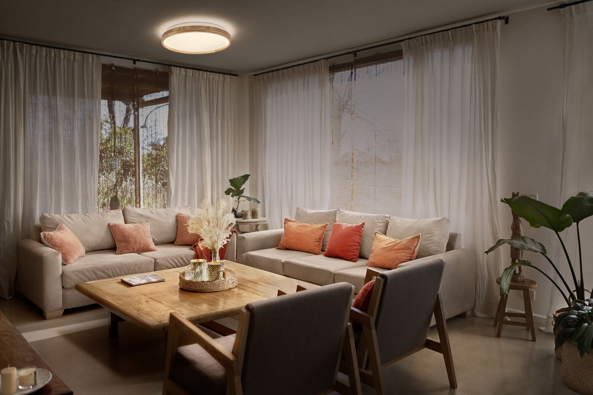 LED-Deckenleuchte LEDVANCE Orbis Alison 24W 1500lm 830 Ø395×70mm Holz