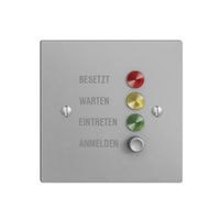 Türstation für Rufleuchte silver deutsch, EDIZIOdue
