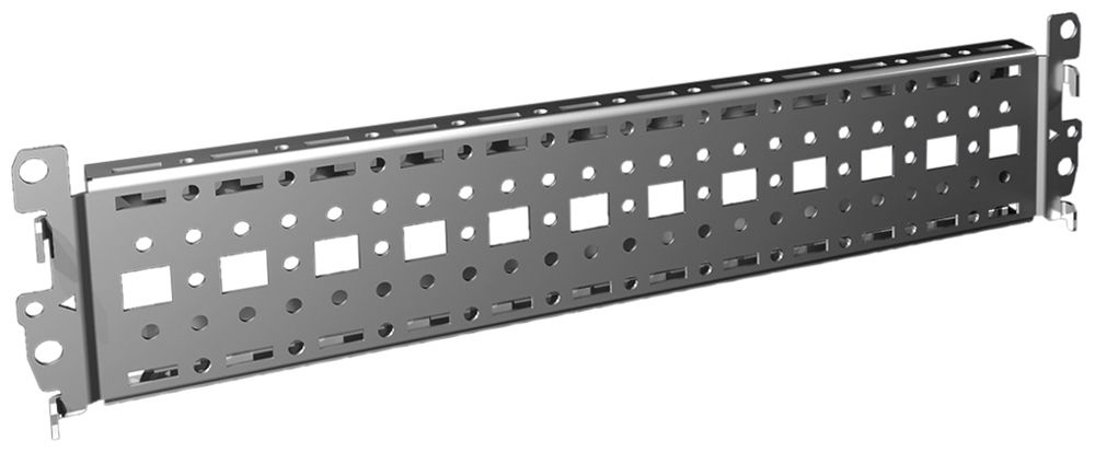 Montage-Chassis Rittal VX 8617.010 325×64×18mm Schiene grau 4Stk