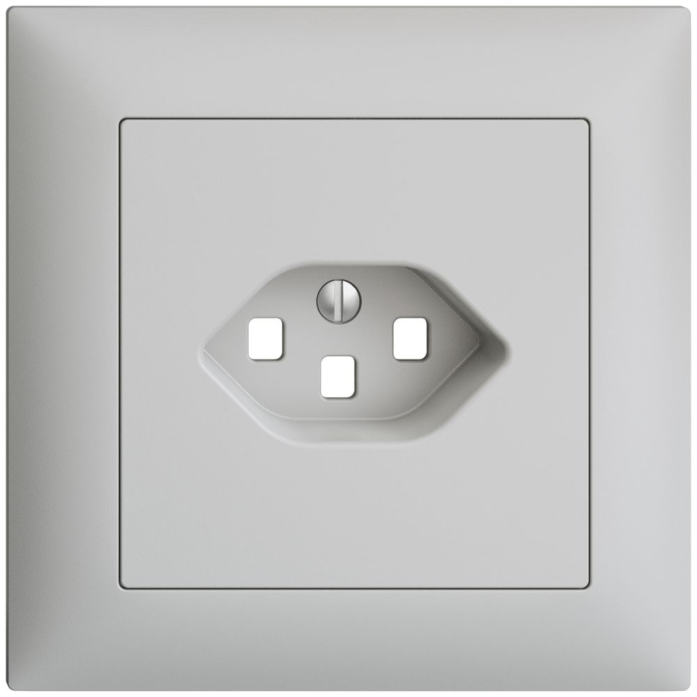 UP-Frontset EDIZIOdue hellgrau 88×88mm 1×T23