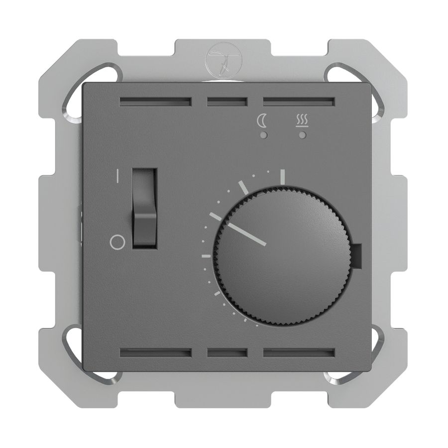 UP-Raumthermostat EDIZIOdue dunkelgrau, mit Fühler