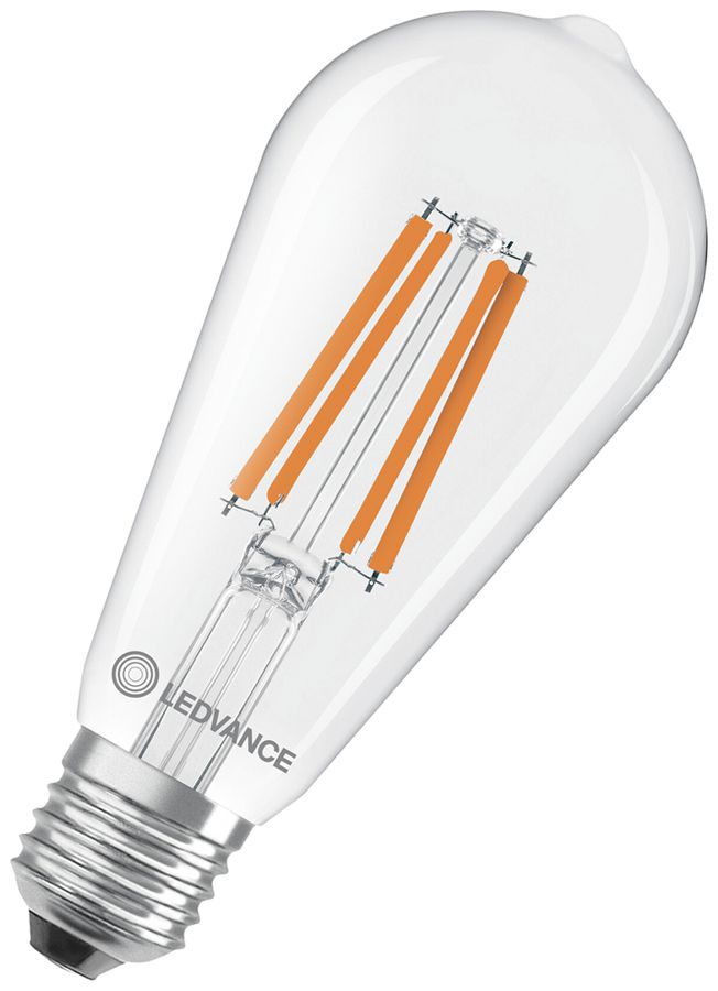Lampada LED LEDVANCE CLASSIC EDISON E27 3.8W 806lm 2700K Ø64×143mm chiaro
