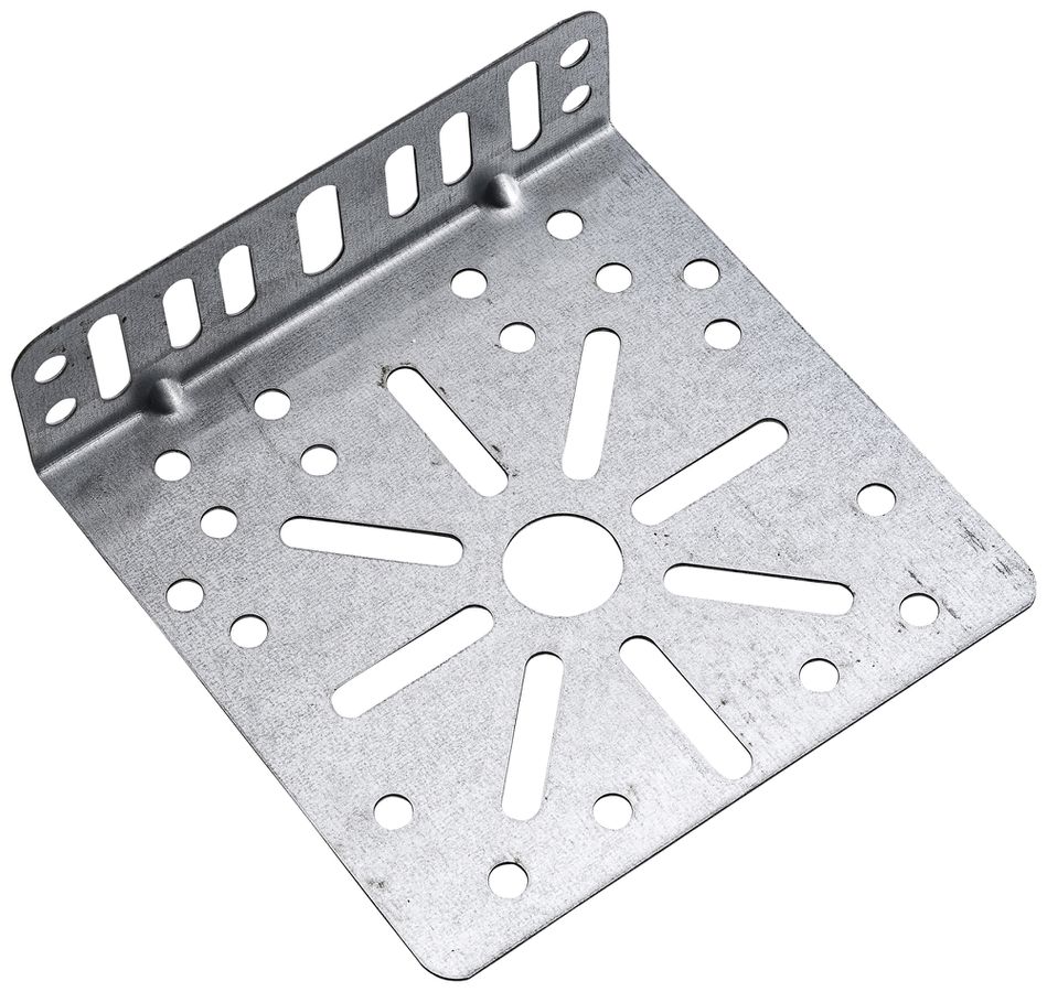 Plaque de montage ELBRO, universel, tôle acier zingué, fix.à vis, 130×130×40mm