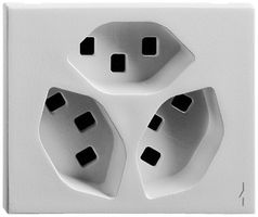 EB-Steckdose FH FLF 3×T23 1×S St orange