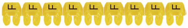 Bague-repère Legrand CAB 3, pour 0.5…1.5mm² impression: 'F', jaune