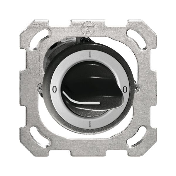 UP-Drehschalter FH 0/2P schwarz mit Drehgriff