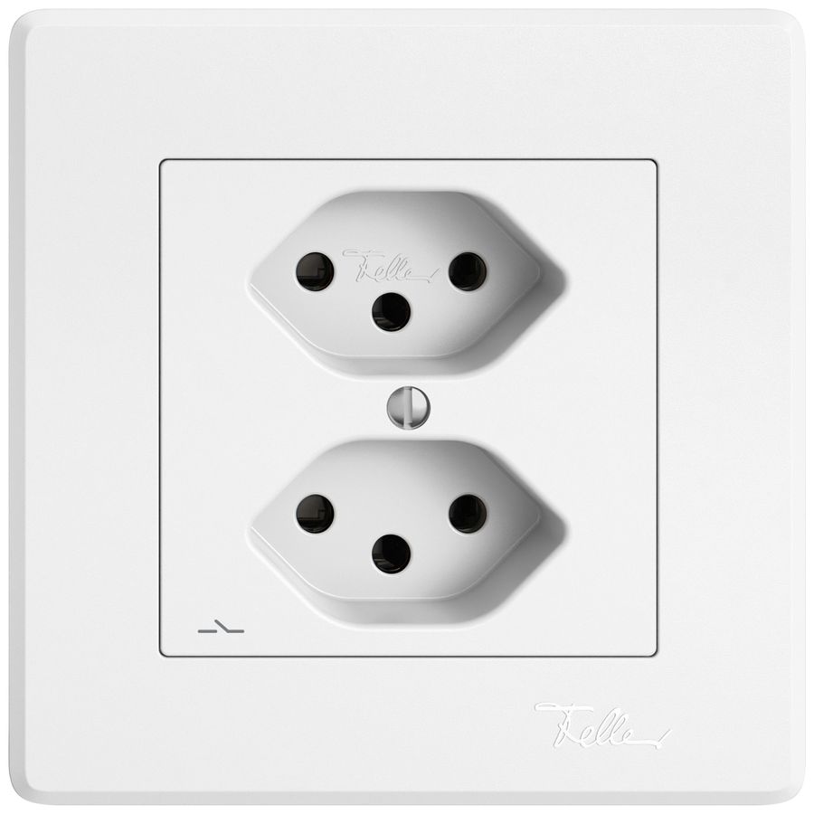 Prise ENC EDIZIO.liv SNAPFIX® 2×T13 1×S bc