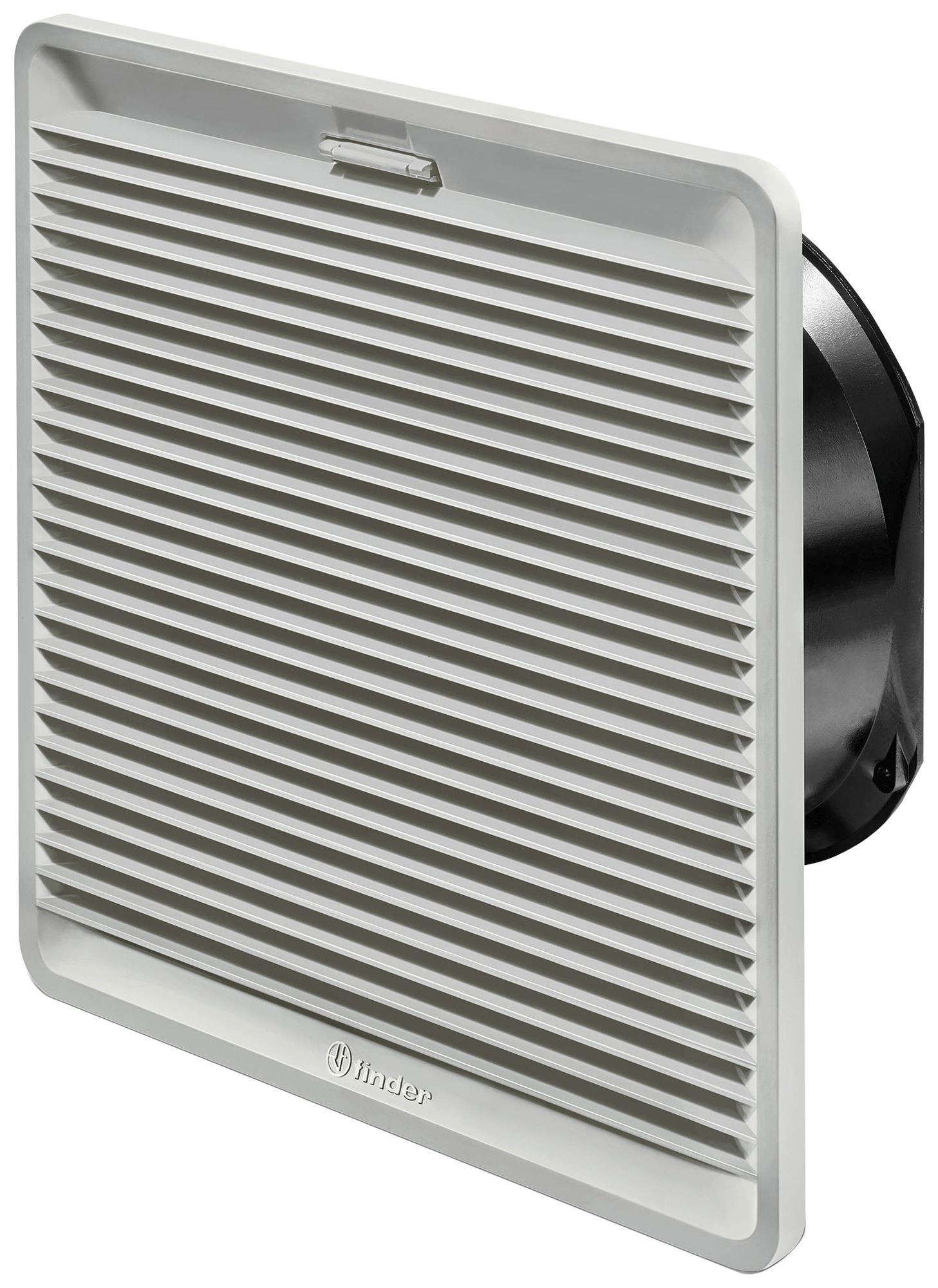 Lüfter Finder 7F.30 250m³/h 255×255×104.2mm 184…253VAC mit Filter grau