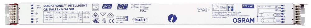 EVG Osram QTI DALI 2×21/39 DIM 220…240V