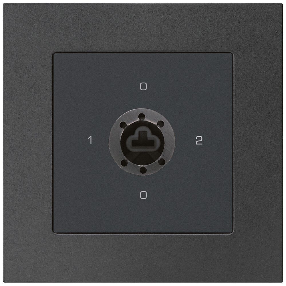 Interrupteur rotatif ENC kallysto.pro 2/1L noir serrure sûreté s.cylindre