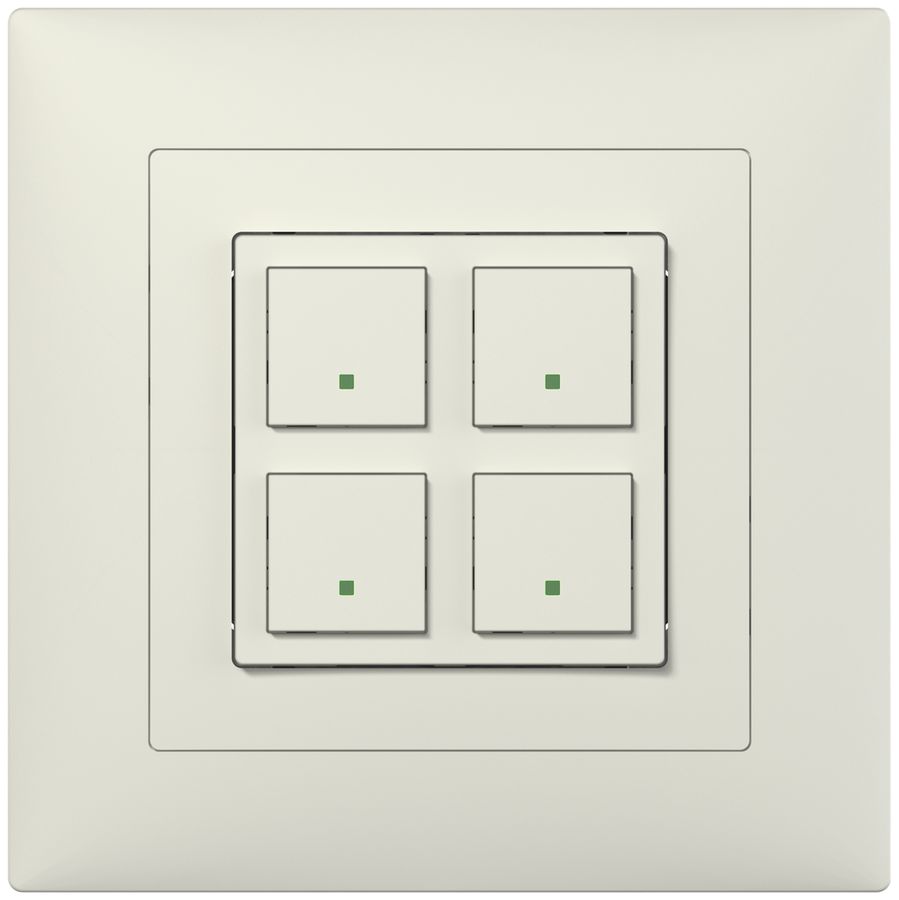 Kit frontal ENC ABB SIDUS blanc pour senseur 2×free@home