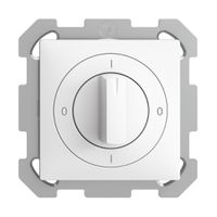 UP-Drehschalter EDIZIOdue 0/1L weiss, mit Drehgriff