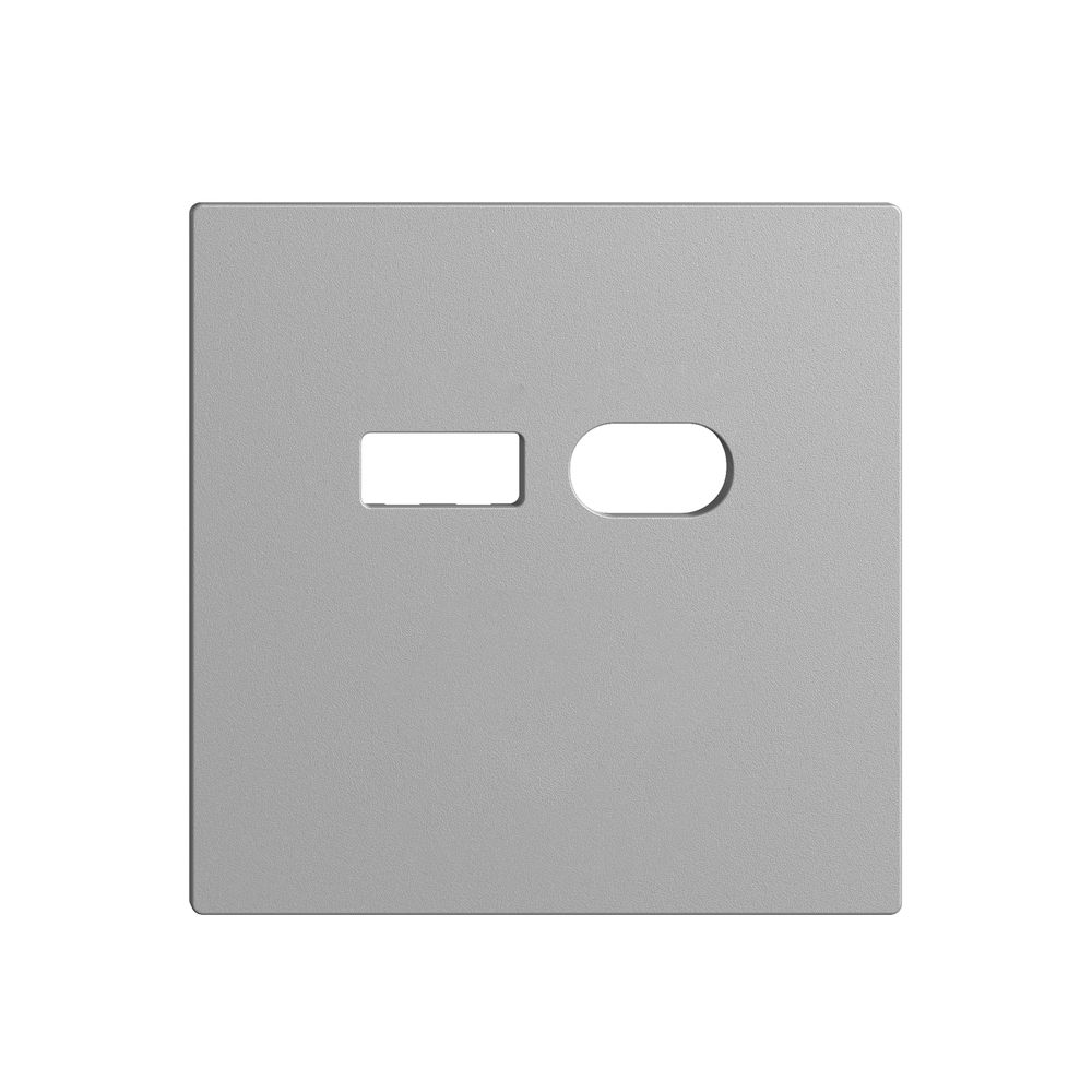 Montageset Feller EDIZIOdue für Steckdose USB 18W Typ A + Typ C silver