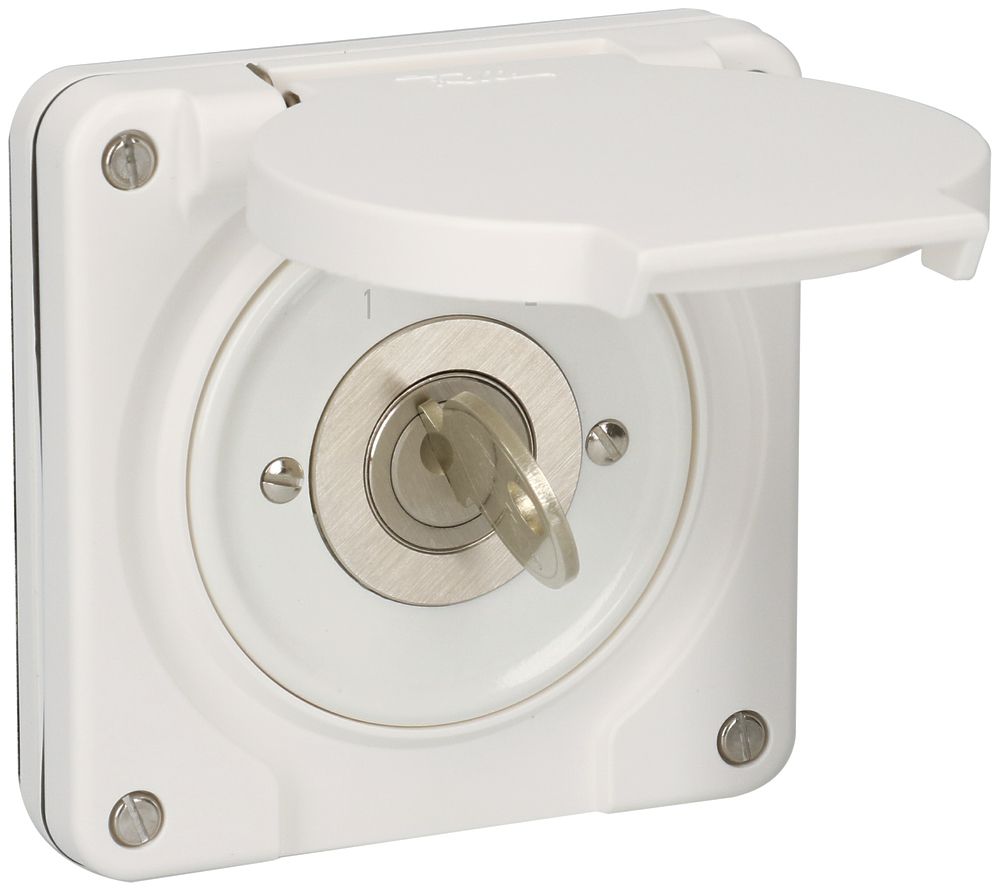 UP-Umschalter NEVO 2P, IP55, 1-2, Zyl.1262KA, Abz.11-1h, Plan 5000, ws