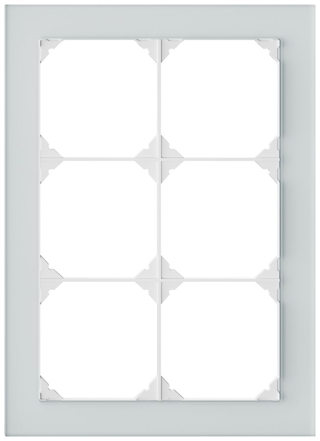 UP-Abdeckrahmen EDIZIO.liv prestige SNAPFIX® 3×2/2×3 214×154mm spiegel