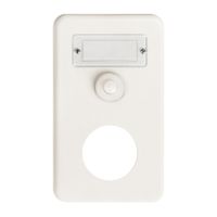 UP-Kombination I-I Sonnerie+leer weiss mit Namenschild