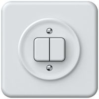 UP-Drucktaster origin 2×Tasten 2CO 1P 0<1 10A 230V 92×92mm weiss