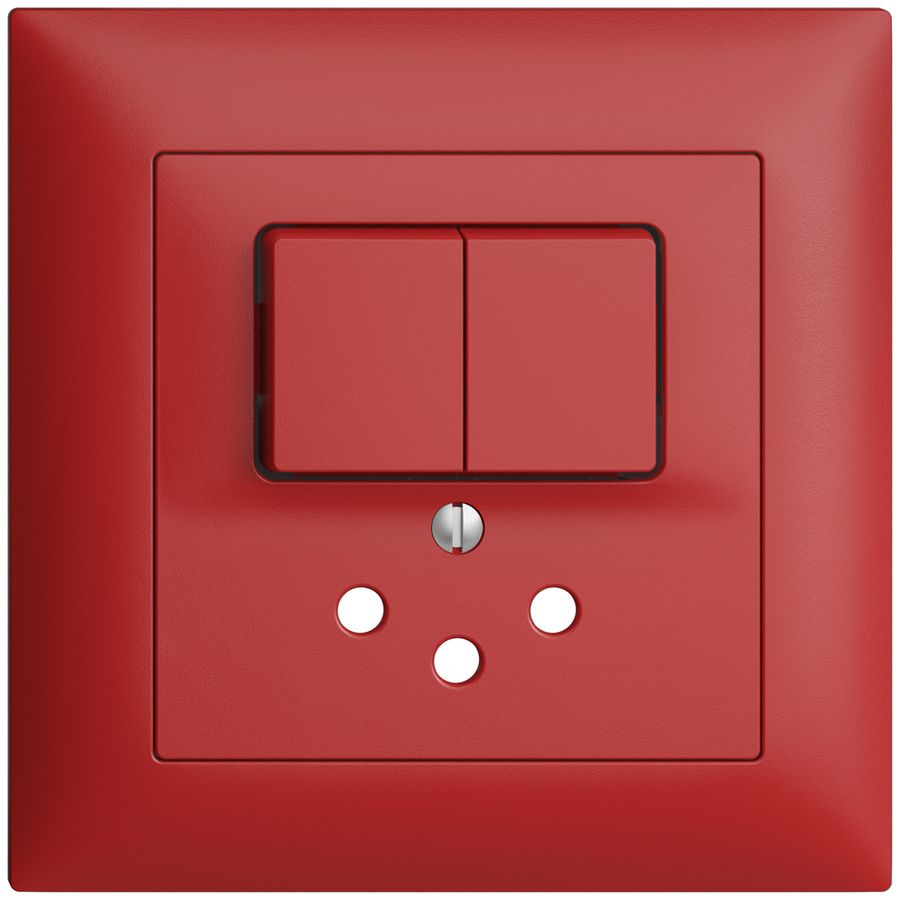 UP-Frontset EDIZIOdue berry 88×88mm T12 mit Shutter