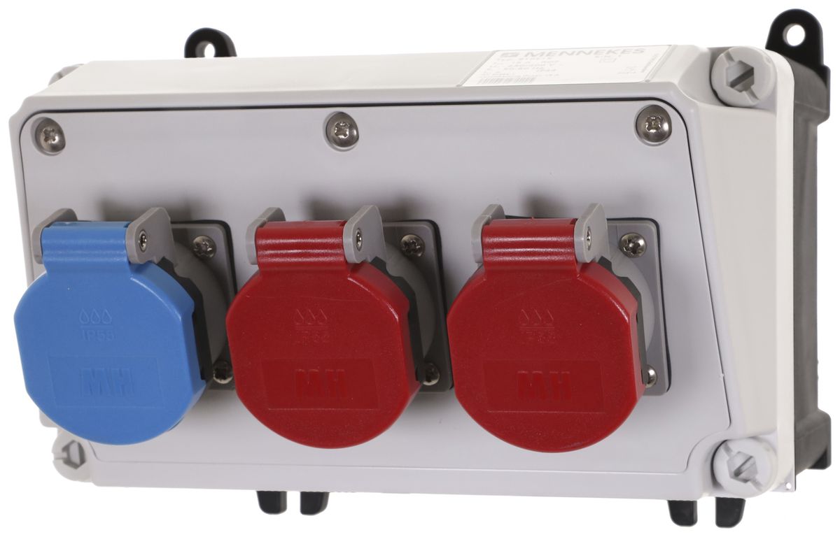 Stromverteiler Mennekes Amaxx 1×T23 2×T25 IP44