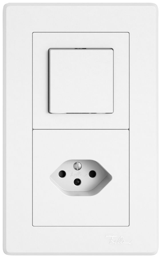 UP-Kombination EDIZIO.liv SNAPFIX® 2×1 156×96mm Schema 3/1L+1×T13 weiss