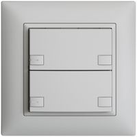Pulsante INC KNX 2×EDIZIOdue colore grigio chiaro RGB con LED