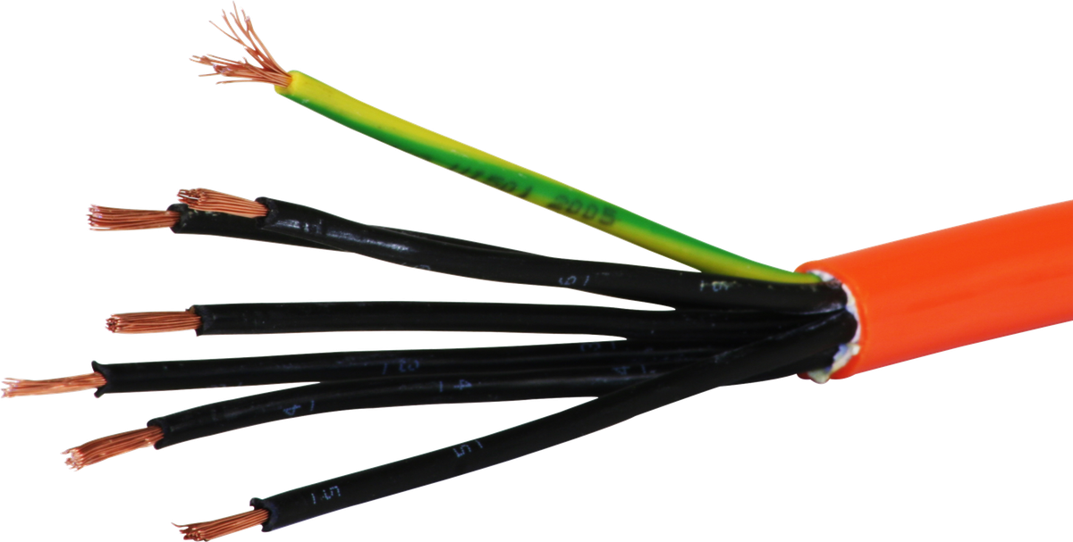 Câble PUR-PUR 7×1.5mm² 6LPE orange Fca