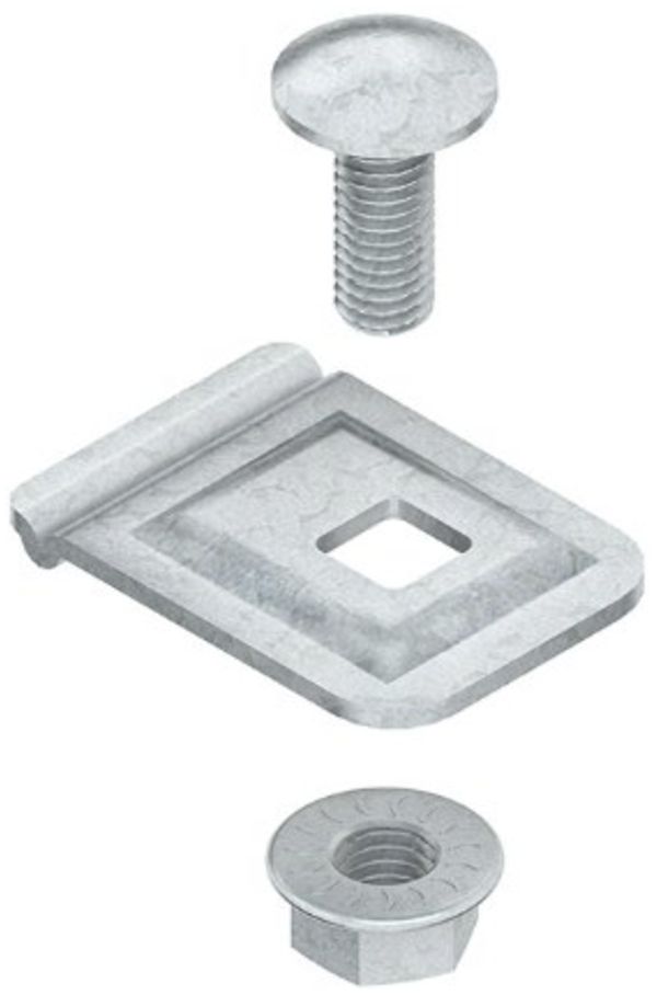 Bride de fixation pour échelle zinguée à chaud par immersion