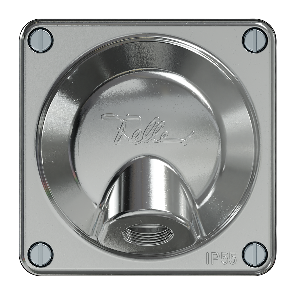 Boîte de raccordement ELEMENT SNAPFIX® sans borne M20×1.5 alu