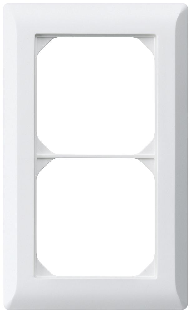 UP-Abdeckrahmen kallysto.line 2×1 weiss 92×152mm