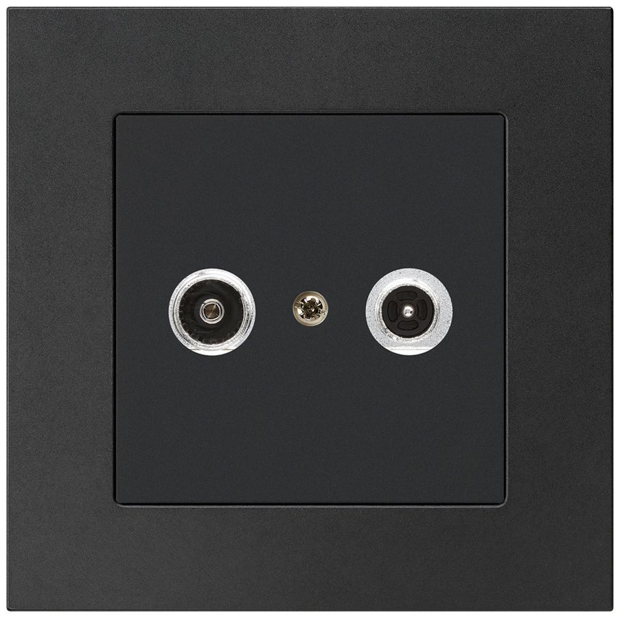 UP-Antennendose kallysto.pro R/TV 14dB 2GHz schwarz