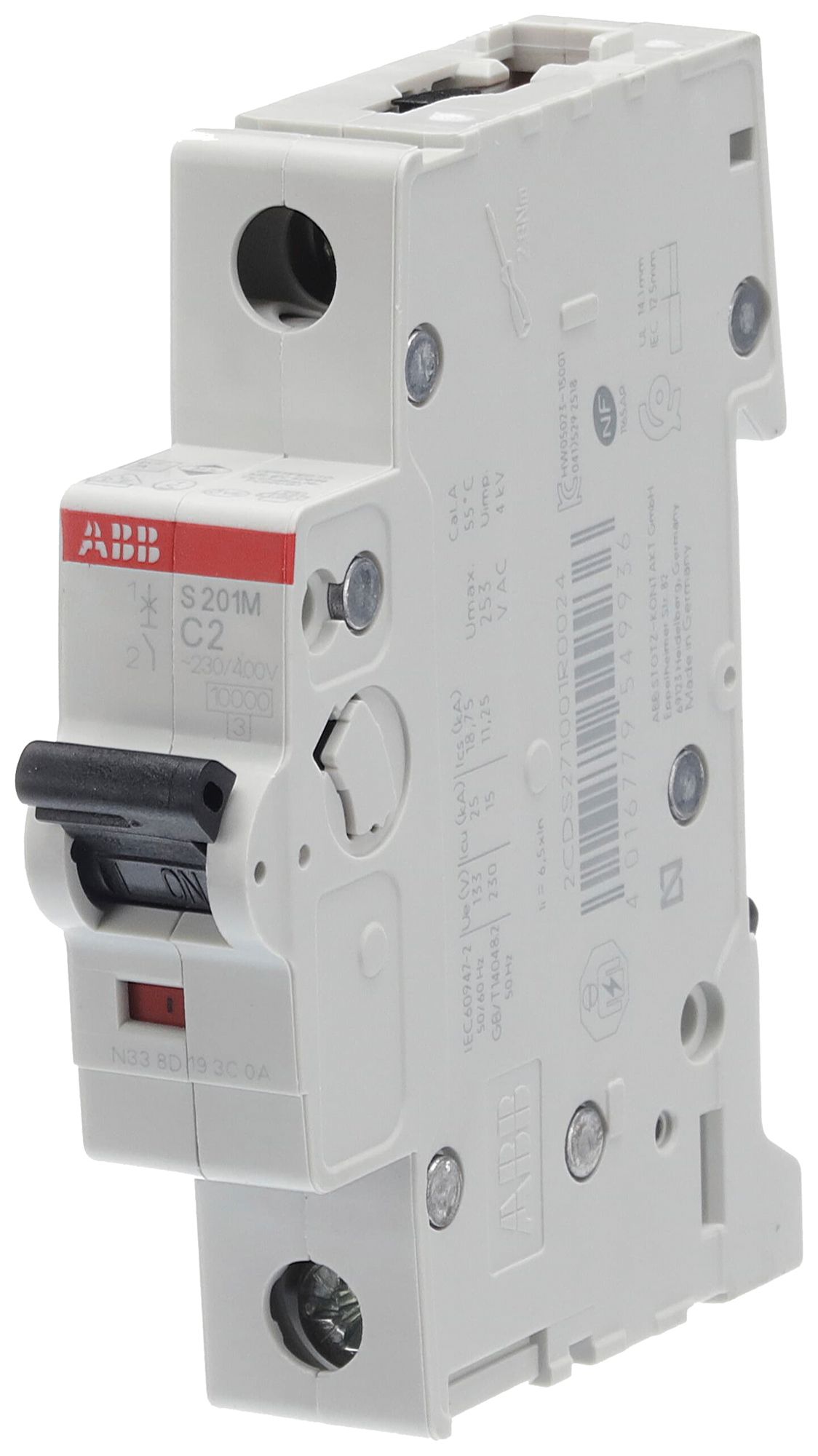 Disgiuntore ABB S201M-C2 2A C 10kA