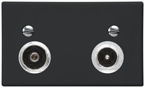 FLF-Antennendose Hager R-TV 11dB 2GHz schwarz