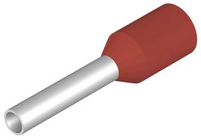 Estremità di cavo Weidmüller H isolata 1mm² 8mm rosso DIN borsa multipla