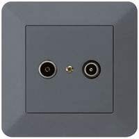 Prise de passage ENC kallysto.trend R/TV 19dB anthracite