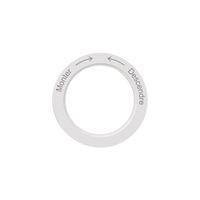 Kennscheibe NEVO, f.Drehschalter, Monter-> <-Descendre, weiss