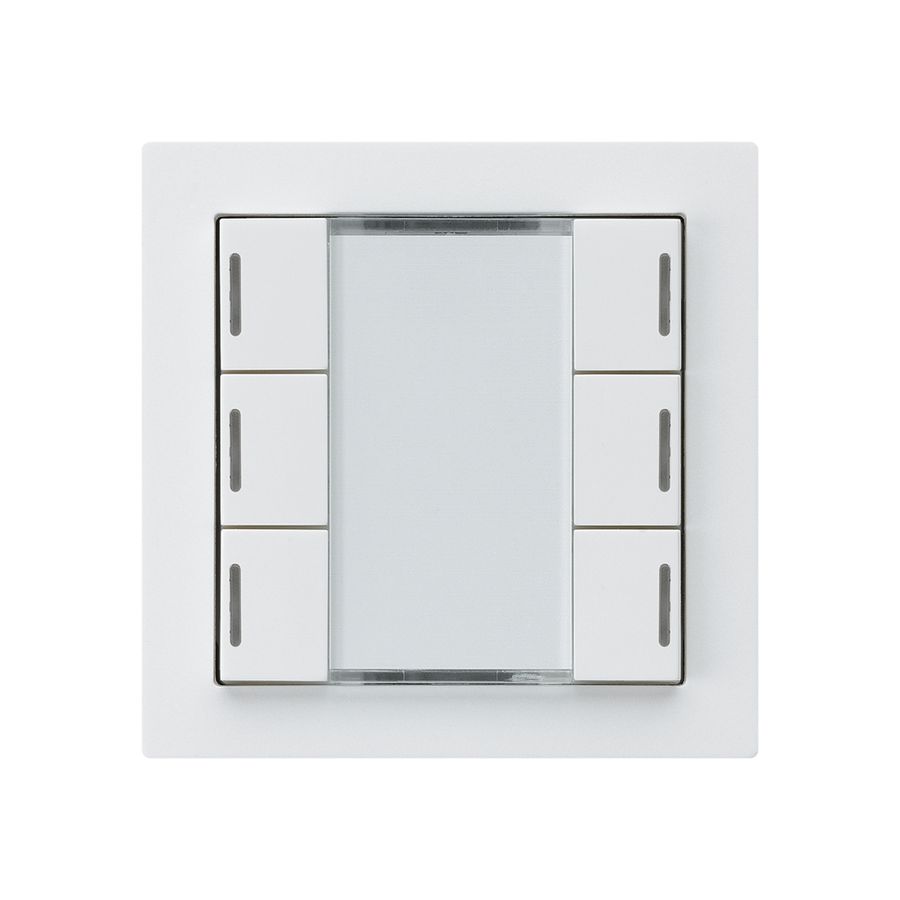 Poussoir ENC kallysto A KNX 6× LED RGB s/e-link blanc