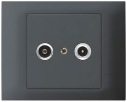 EB-Antennendose kallysto R-TV Bauart T, 11dB, 2GHz anthrazit