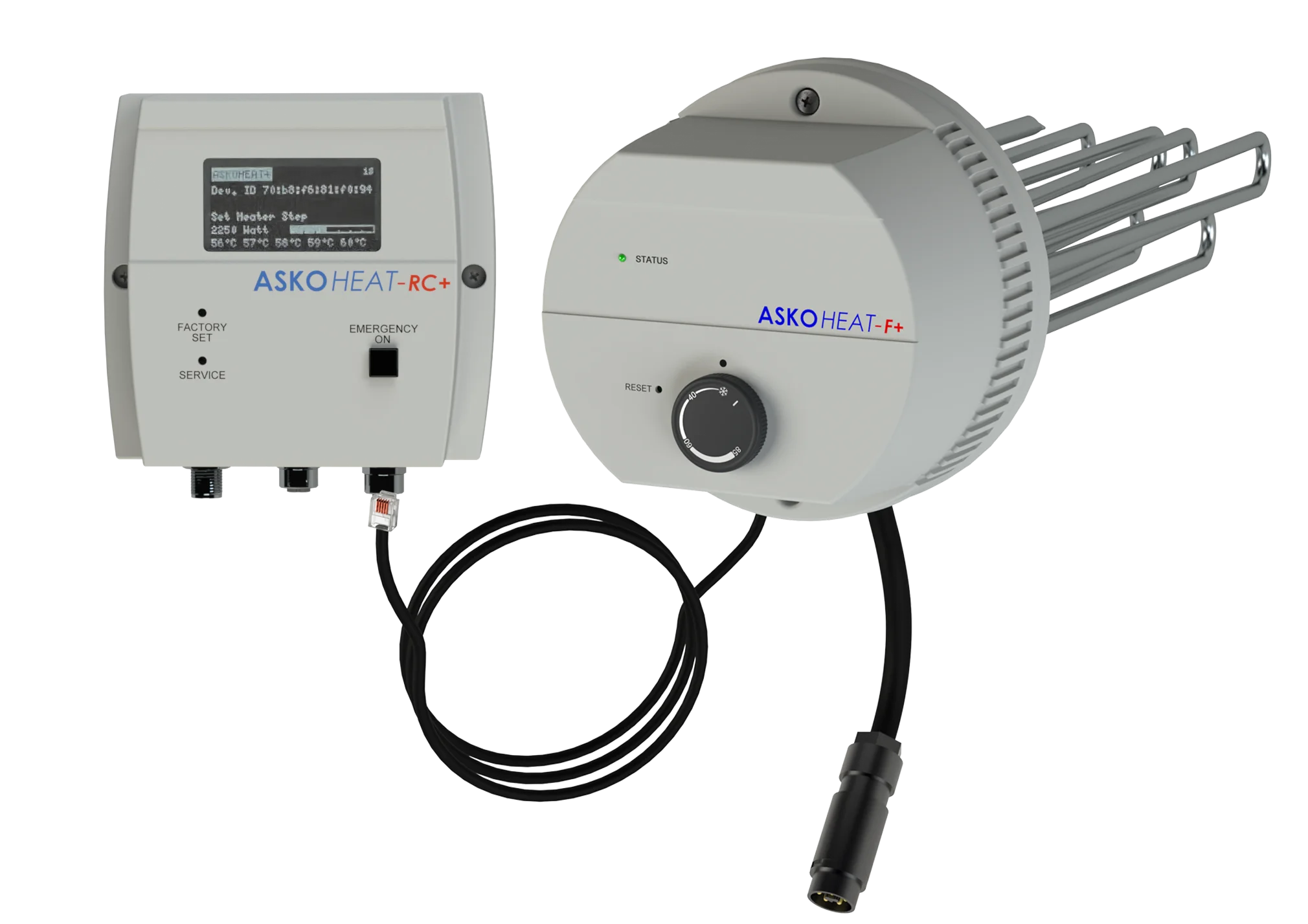 Asta riscaldante Askoma ASKOHEAT+ 2.0  AHF180-TI-plus-4.4, flangia riscaldante